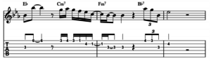 john coltrane jazz lick im old fashioned