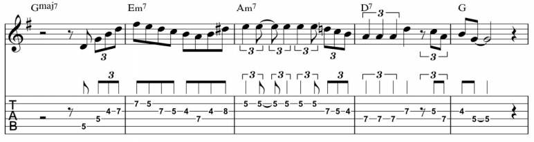 John Coltrane Jazz Lick I'm Old Fashioned |