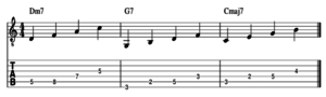 Arpeggios with 7th - Dm7 G7 and Cmaj7