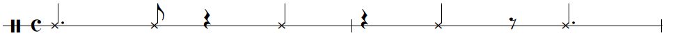 Brazilian clave rhythm