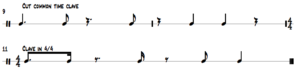 Common Time Clave and 4/4 Clave