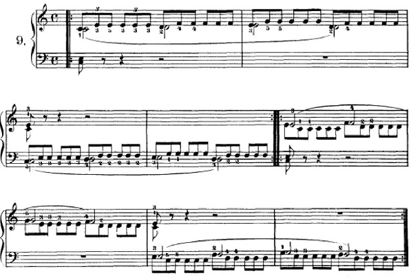 Piano Exercise Czerny Op. 802, No. 9 Sheet Music