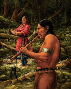 Wampanoag flute for Native American music