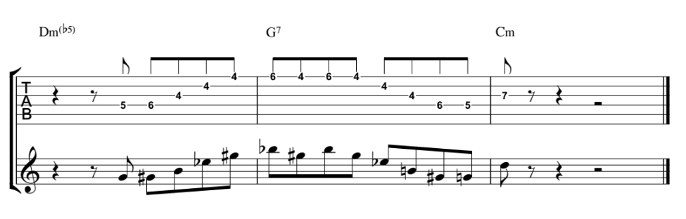 jim hall guitar lick