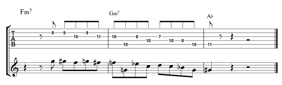 pat metheny guitar lick