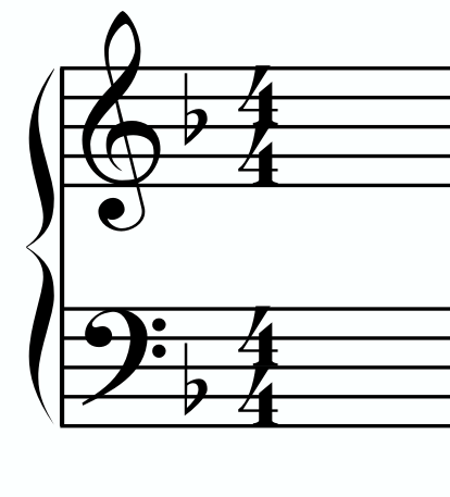 one flat key signature