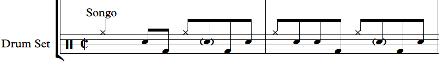 songo drum notation