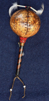 Wamponoag gourd rattle for Native American music