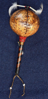 gourd-rattle Wamponoag gourd rattle for Native American music