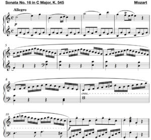 sonata no. 16 c major k 545 mozart