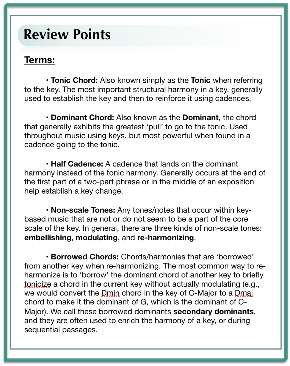 review points discovering key points part 2