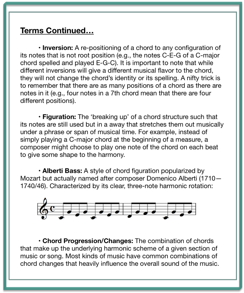 review points chords