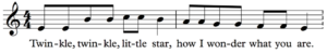 twinkle twinkle little star melody