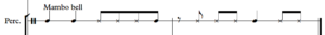 mambo bell notation