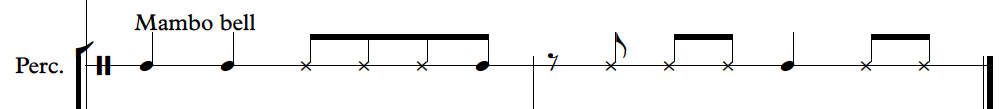 mambo bell notation