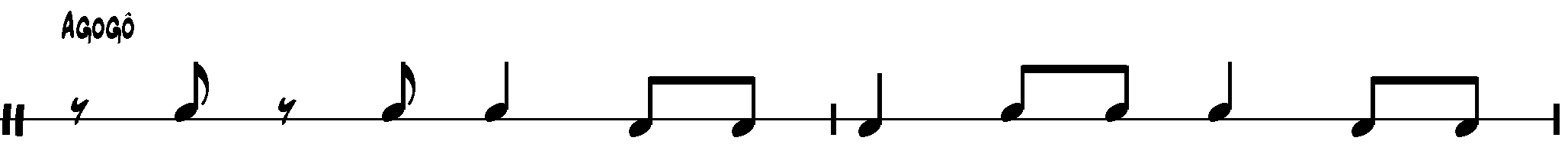 samba notation - agogo