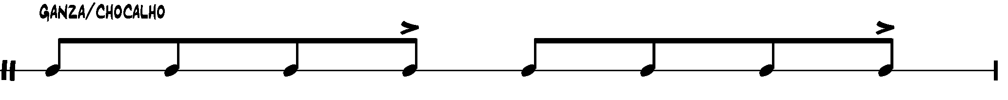 samba notation - ganza
