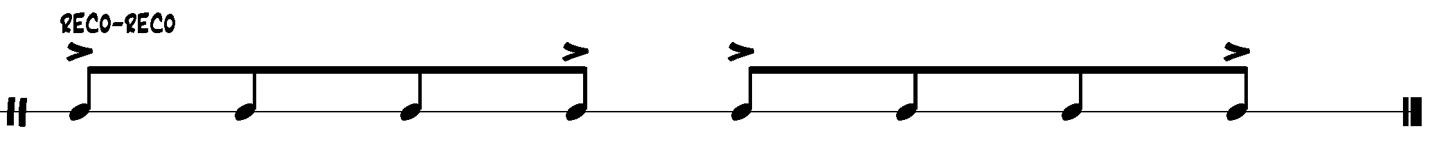 samba notation - reco-reco