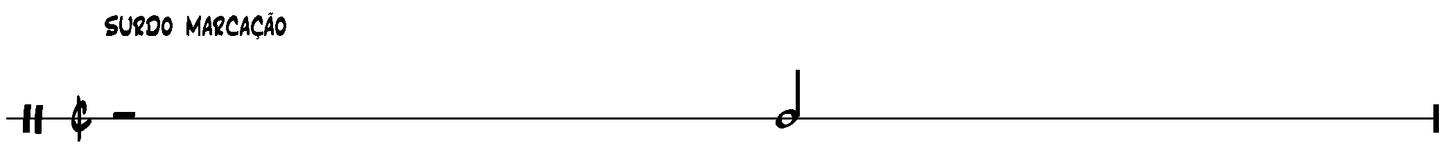 samba notation - surdo marcação