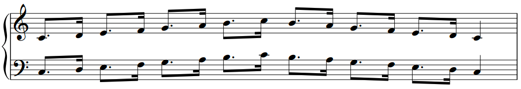 scale dotted rhythm long short scale dotted rhythm long short