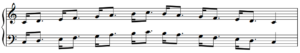 scale dotted rhythm short long