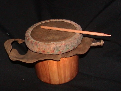 Wamponoag water drum for Native American music
